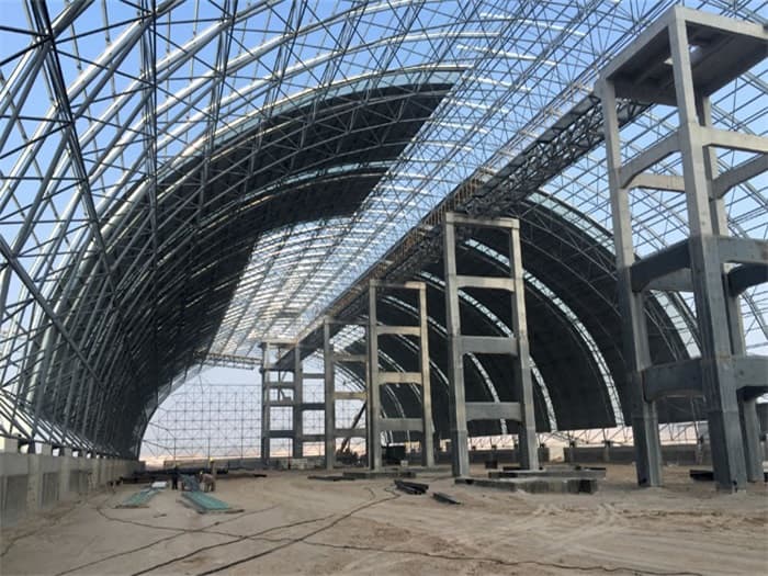 吕梁煤机油桶翘工程网架